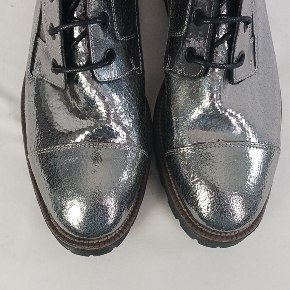 Shelly's London Silver Work Boots - Picture 7 of 8